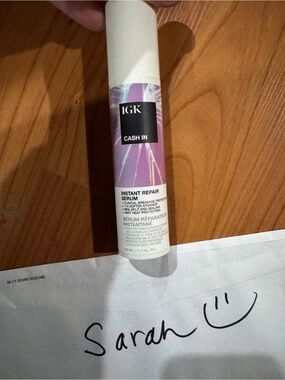 IGK Cash In Instant Repair Serum - Purple/White